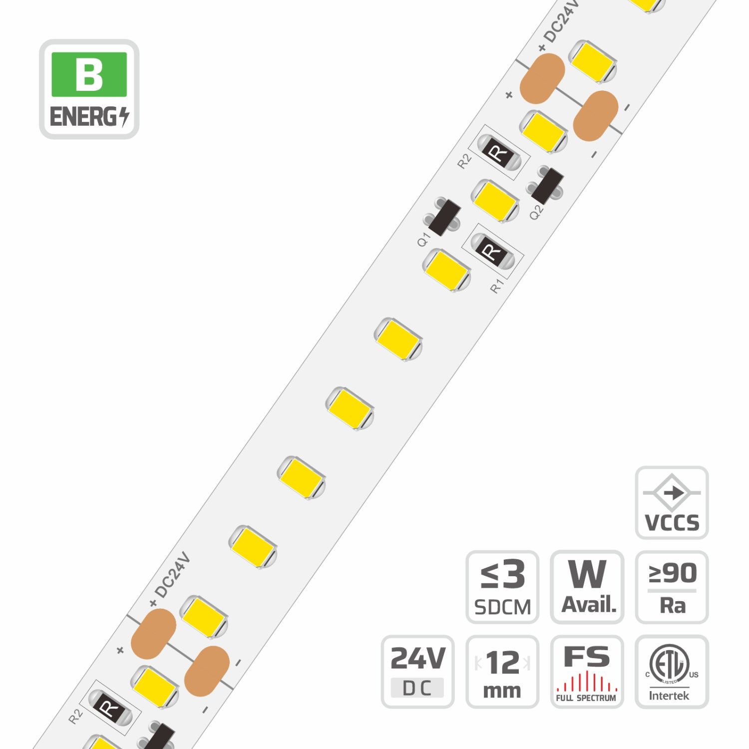 2835 High Light Efficacy Constant Current LED Strip Light