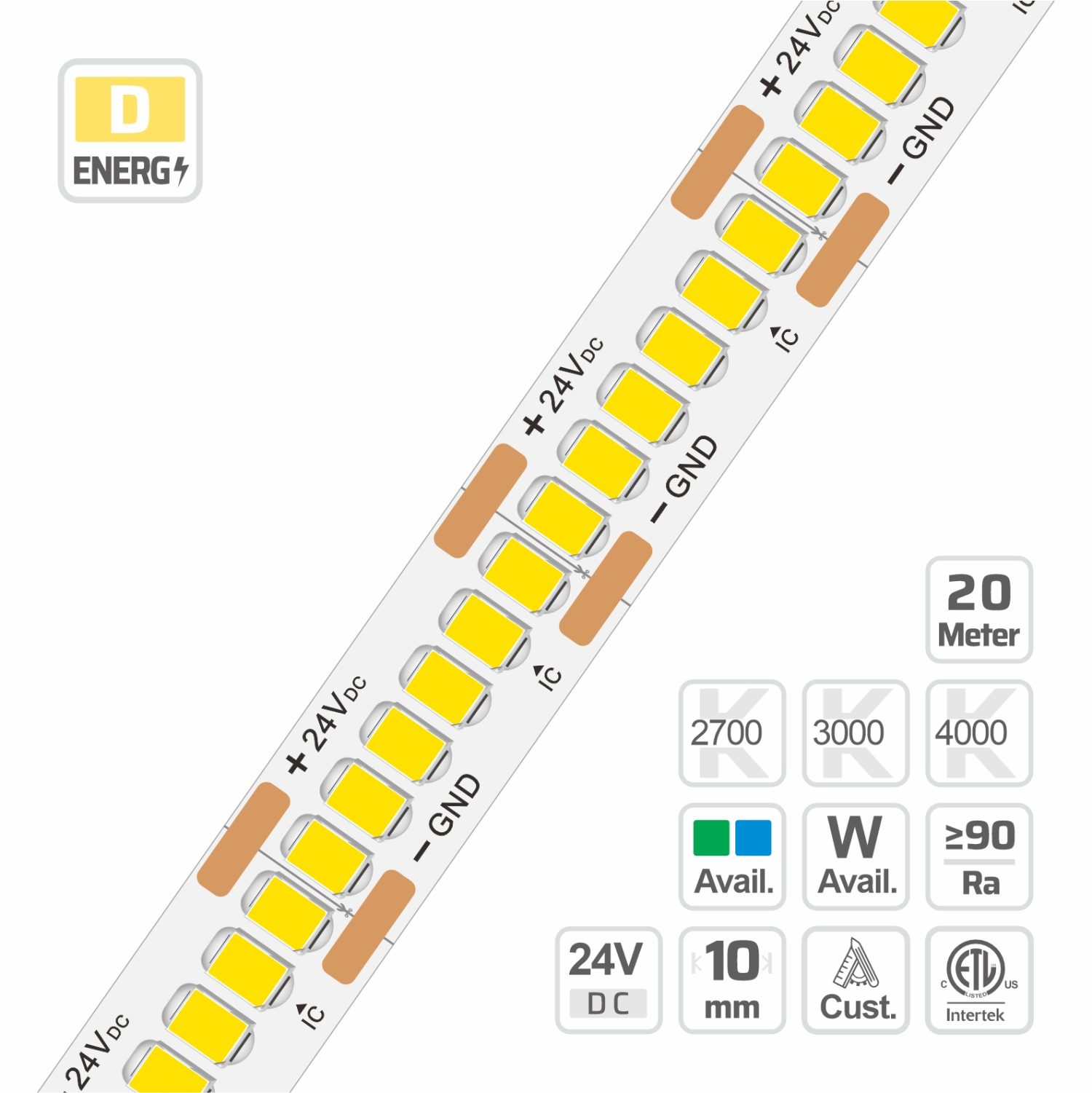 2835 Ultra-density Built-in IC LED Strip Light