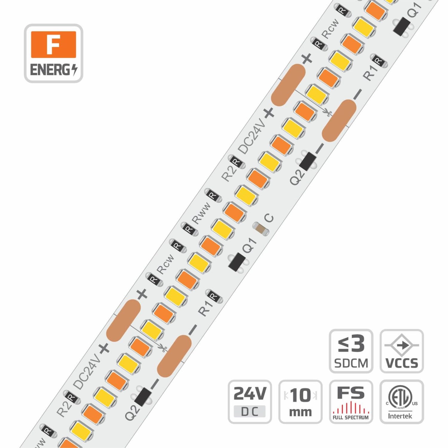 High-density Dim to Warm LED strip 420LEDs per meter