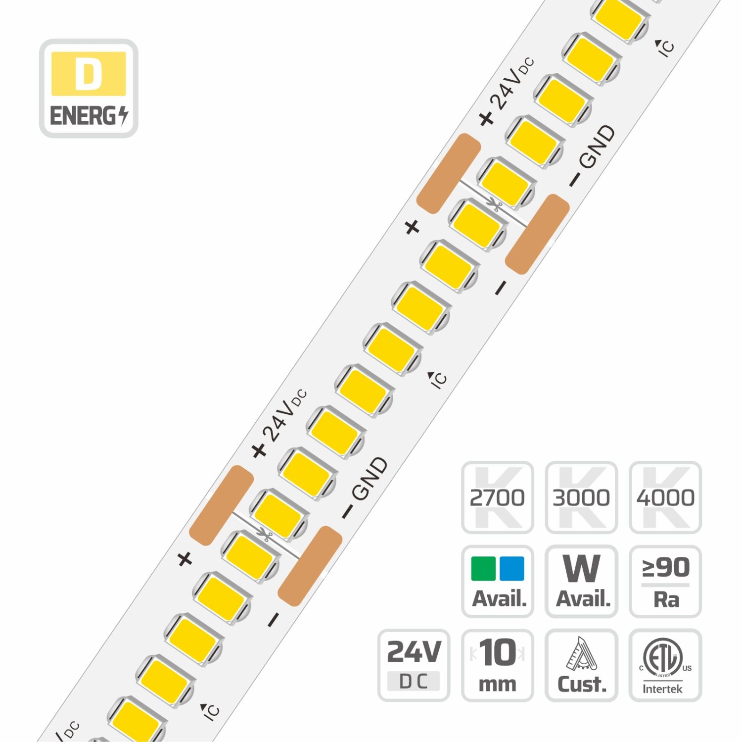 Ultra-density 2835 built-in IC LED strip light