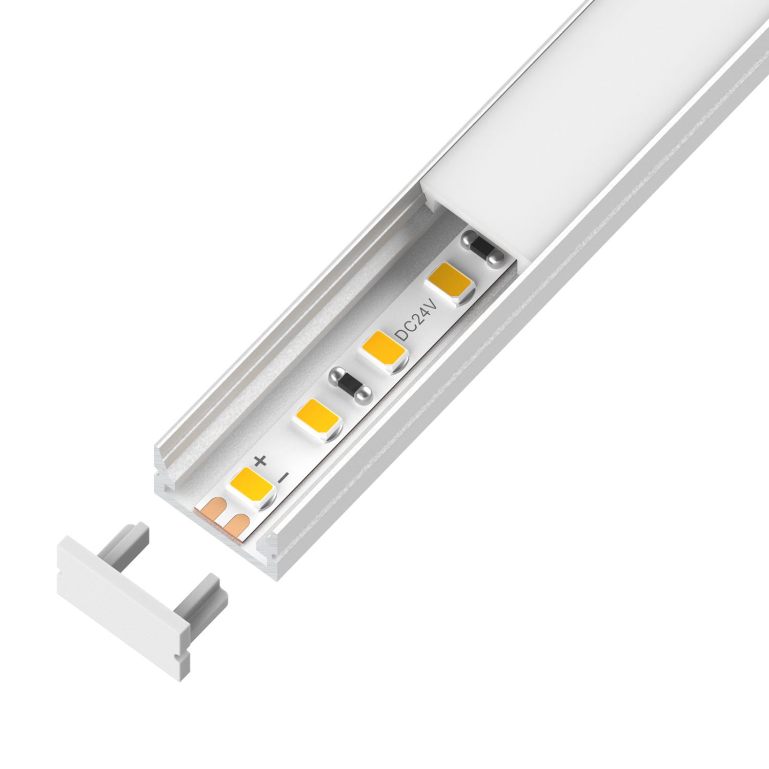 led strip profile 12*8mm
